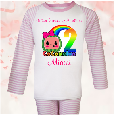 Personalised Birthday Pjs Coco