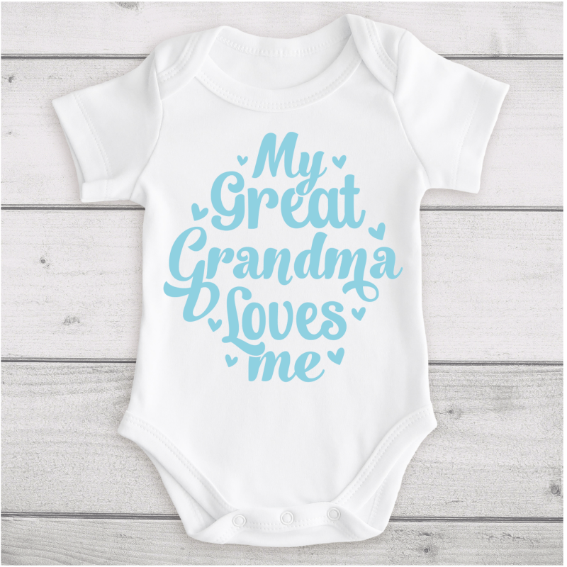 Personalised Baby Vest Great Grandma...