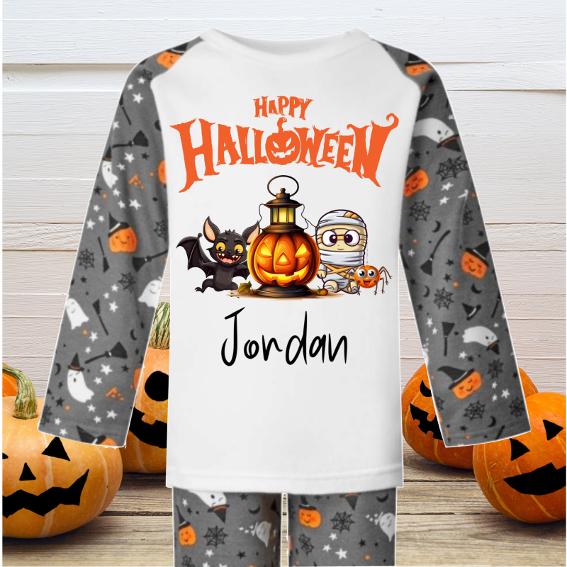 Personalised Halloween Pjs Lantern