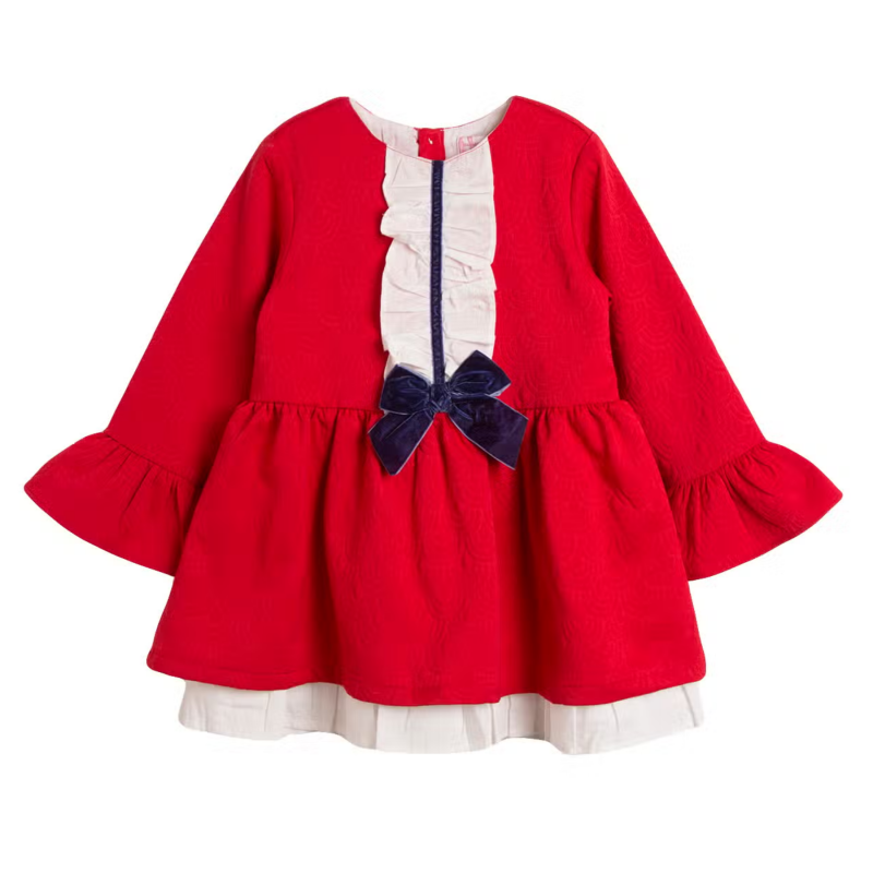 Boutique Girl Dress Vintage Red