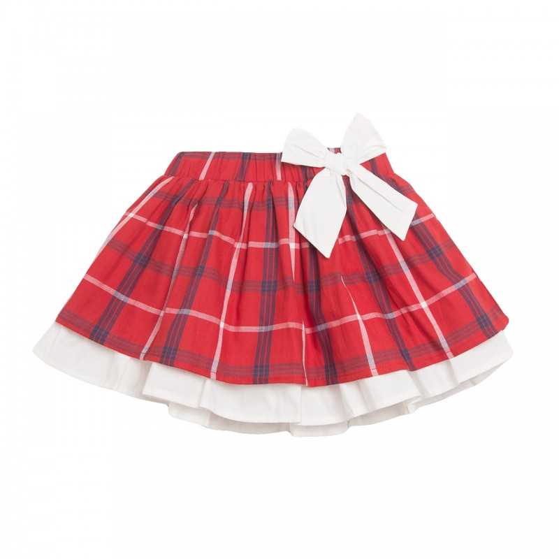 Red Checkered Skirt plaid