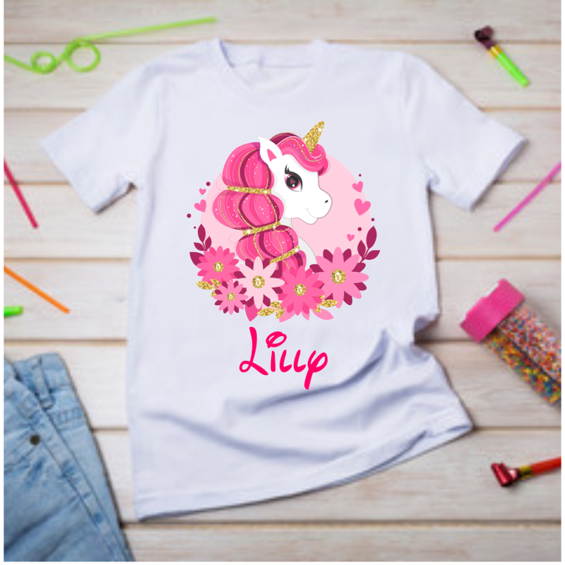 Personalised Unicorn T-shirt