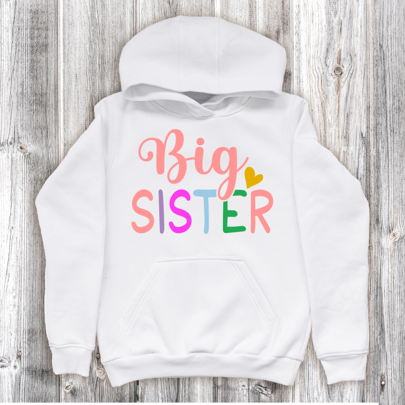 Personalised Big Sister Hoodie