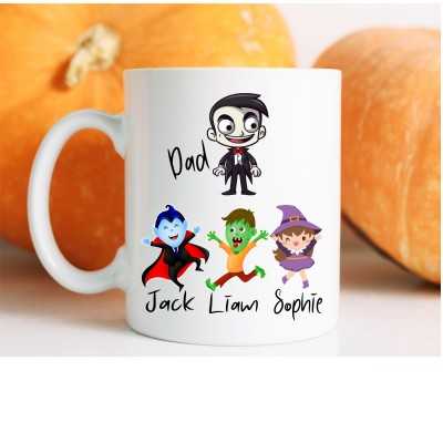 Halloween Theme Dad Mug Kids