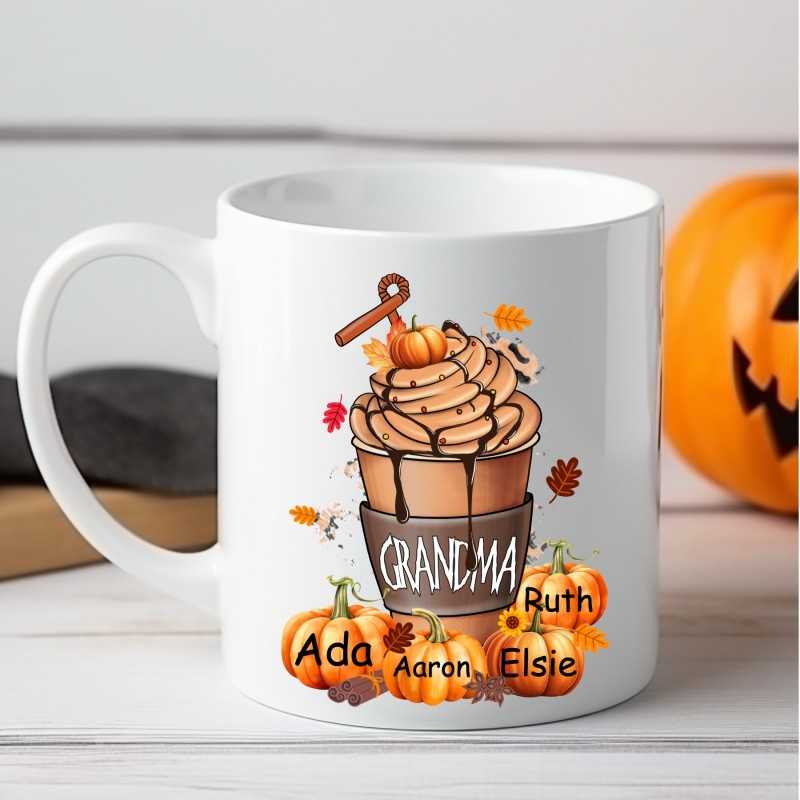 Personalised Halloween pumpkins Mug