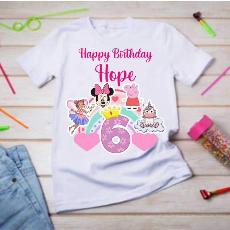 Personalised Birthday T-shirt mix