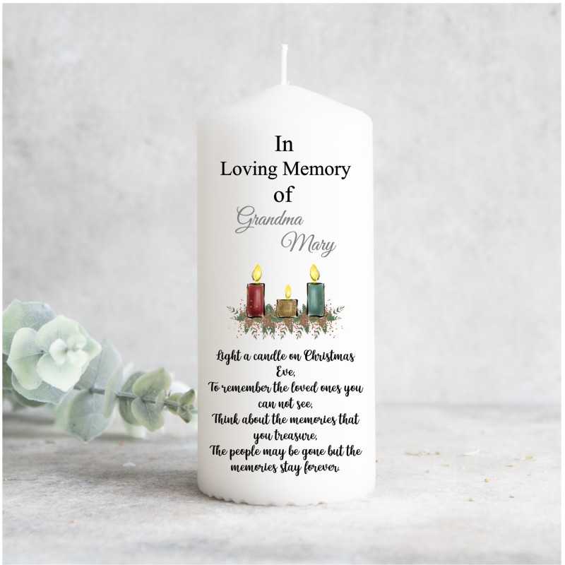 Personalised Christmas Candle In...