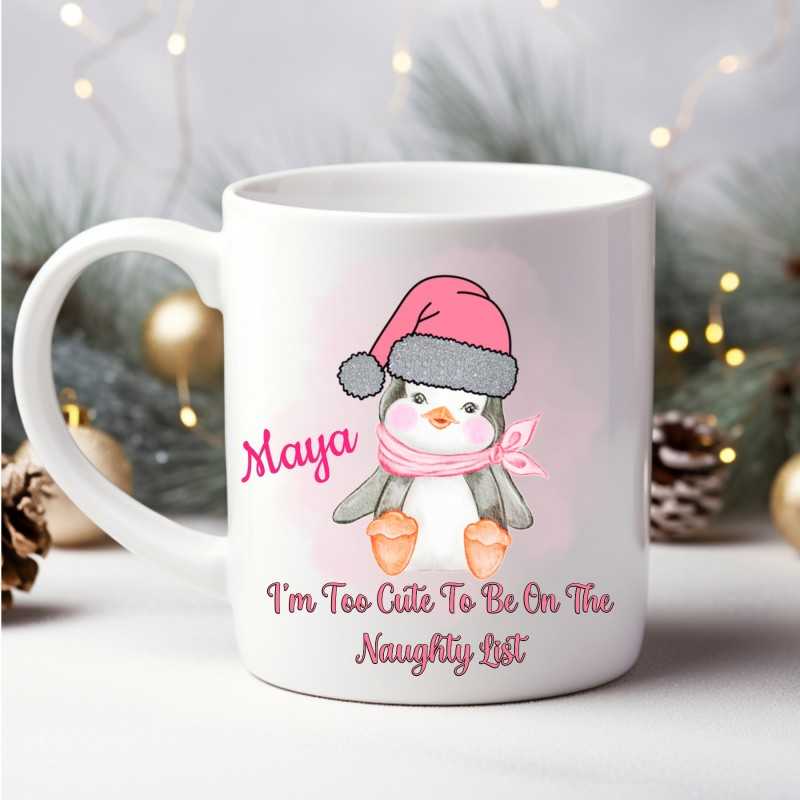 Christmas Cute Penguin Pink