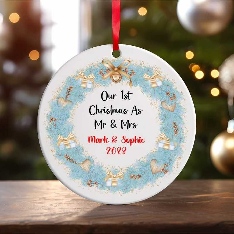 First Christmas as Mr&Mrs Ornament