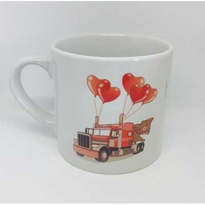 Kids mug lorry cat