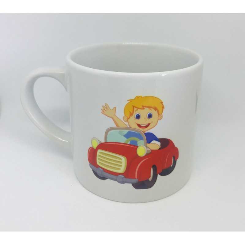 Kids mug car red