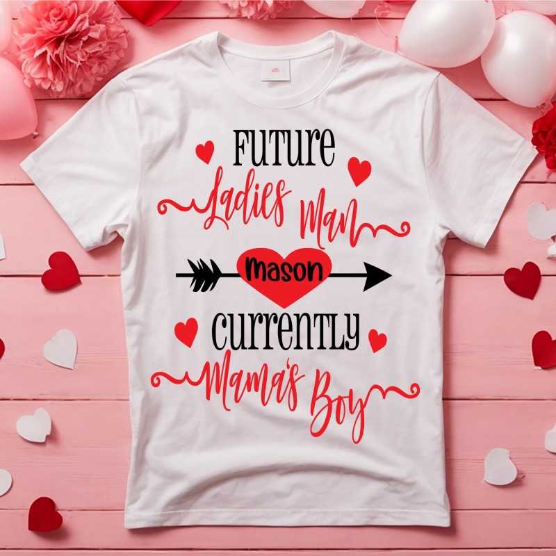 Personalised Valentine's Day T-shirt