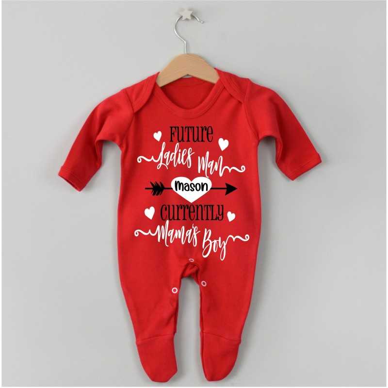 Personalised Valentine's Day Baby grow