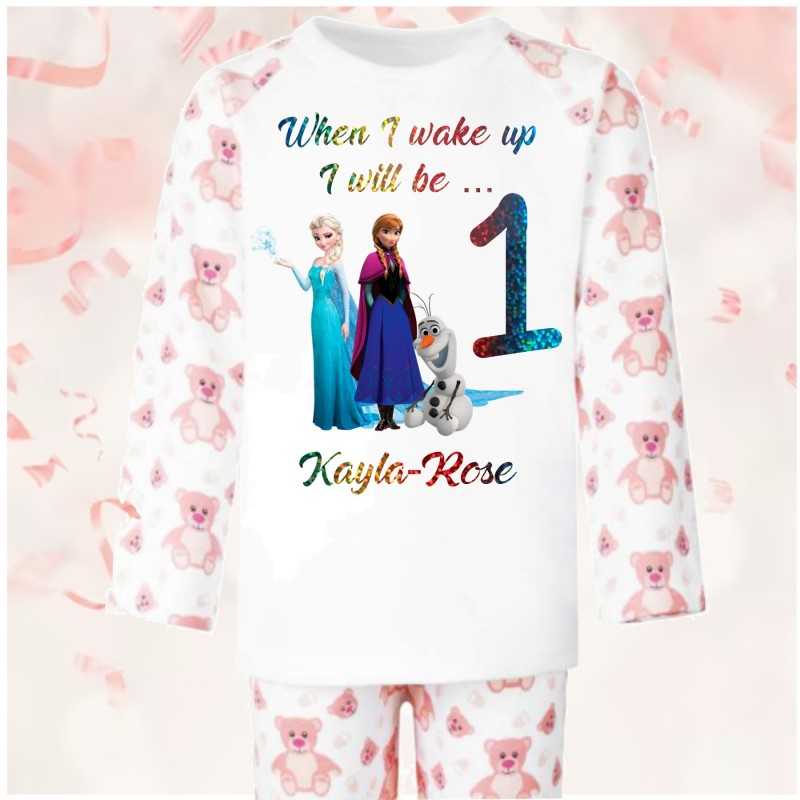 Personalised Birthday Pjs Froze