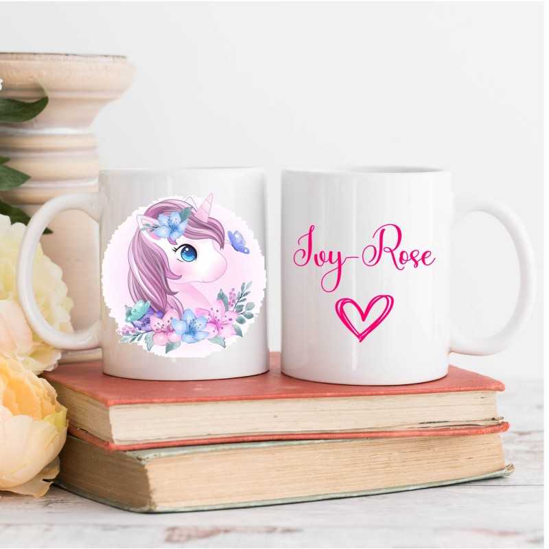 Personalised Kids Mug Unicorn 6oz