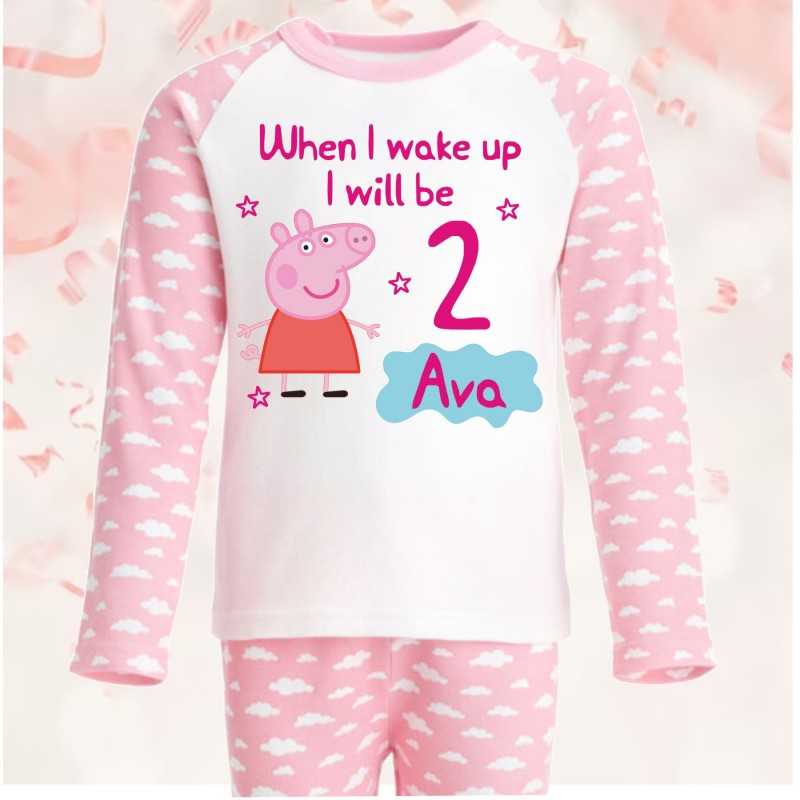 Personalised Birthday Pjs Peppa