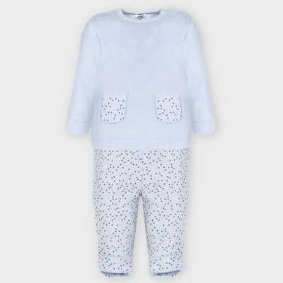 Velvet Two-Piece Set Blue