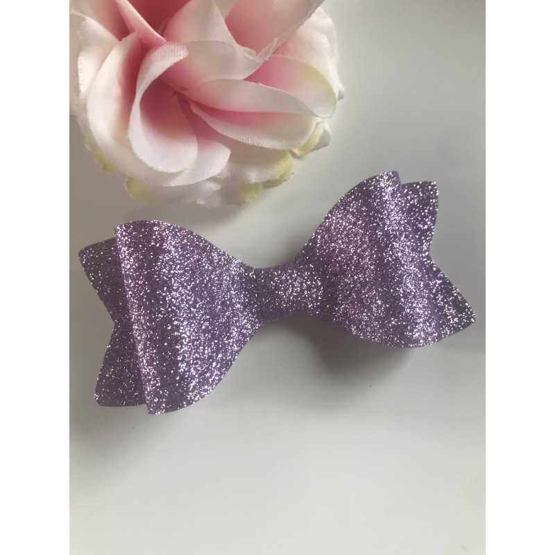 Bow Purple Glitter