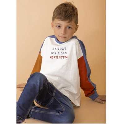 Contrast Multicolor Boy's Top