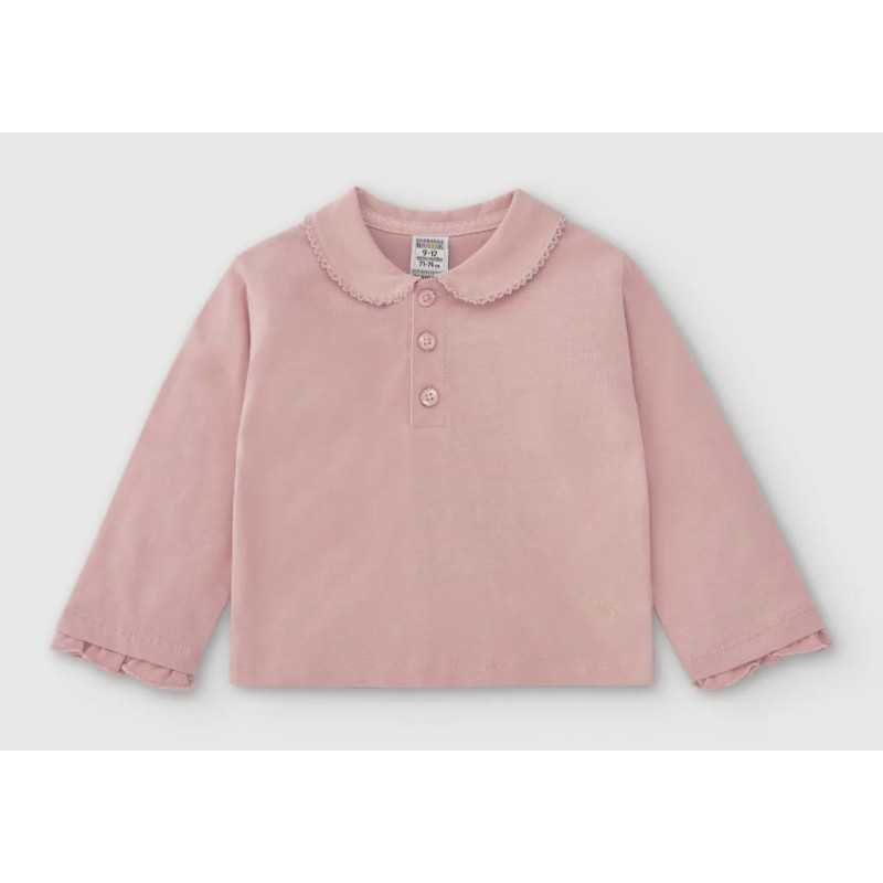 Pink Cotton Baby Polo