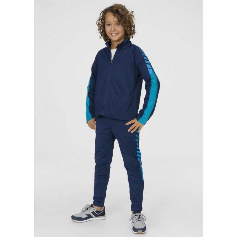 Navy Boy's Open Sweatshirt