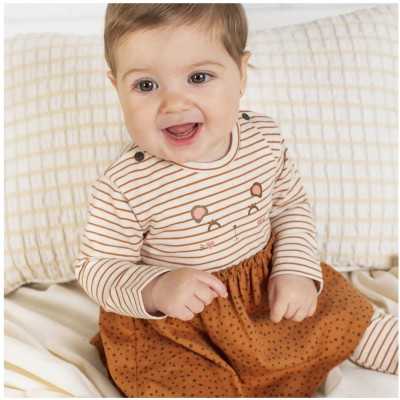 Multicolor Baby Dress With...