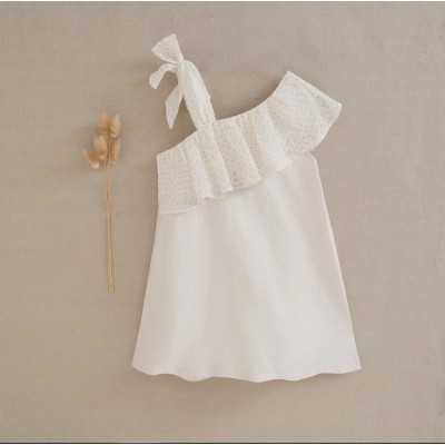 Beige Stripe Satin Girl's... 2