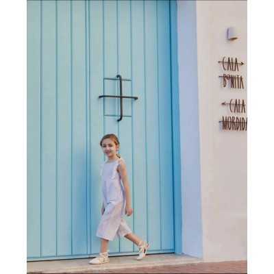 Girl's Jumpsuit with Hearts...