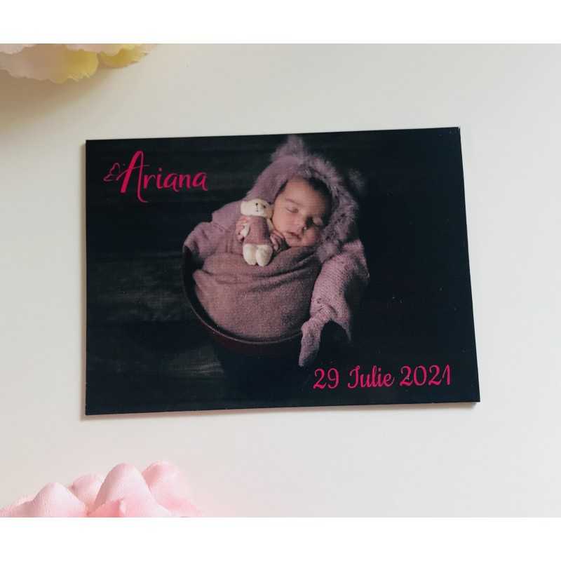 Photo Magnet with name and date