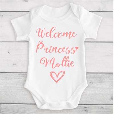 Personalised Baby Vest Welcome