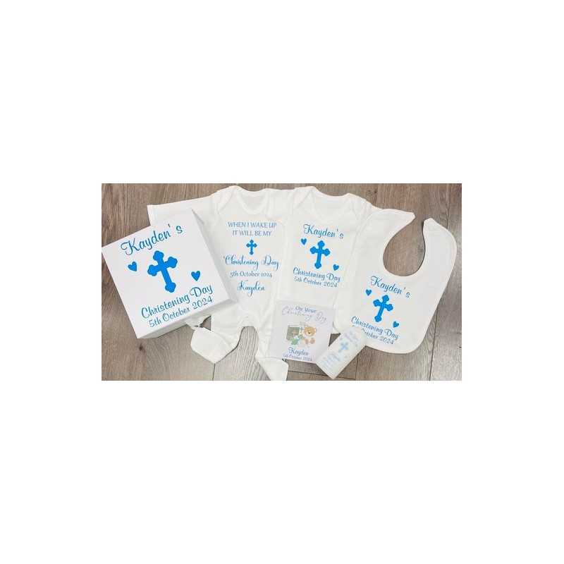 6pc Personalised Christening Gift Box...