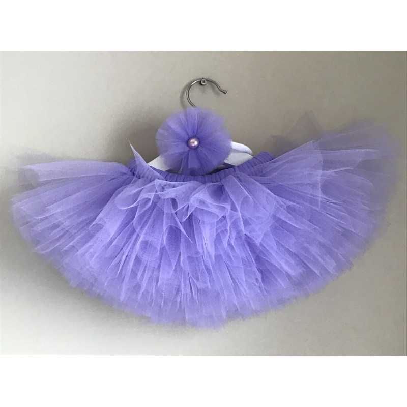 Tutu skirt and headband set Light Purple