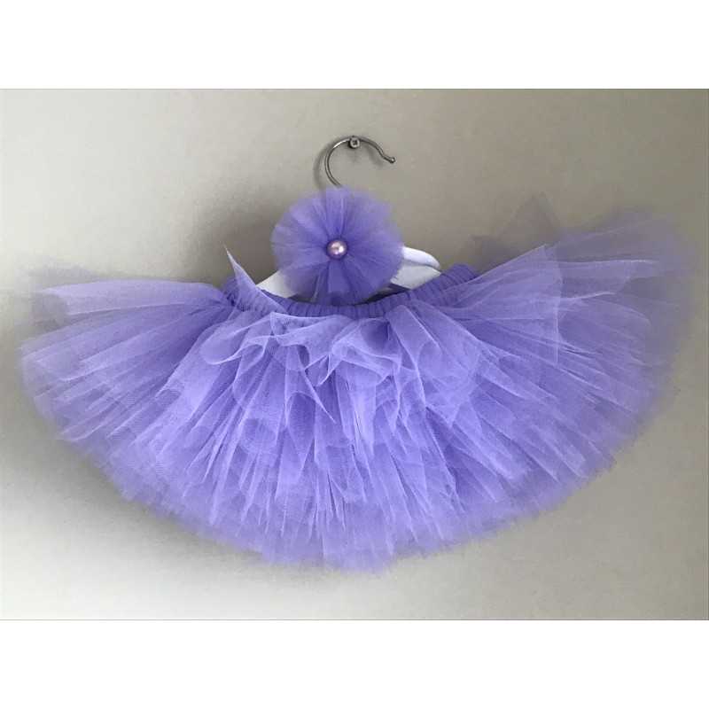 Tutu skirt and headband set Light Purple