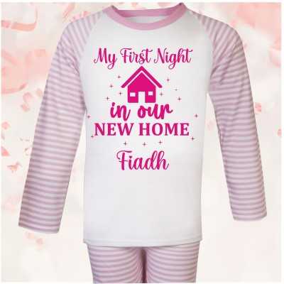 Personalised Pjs New Home