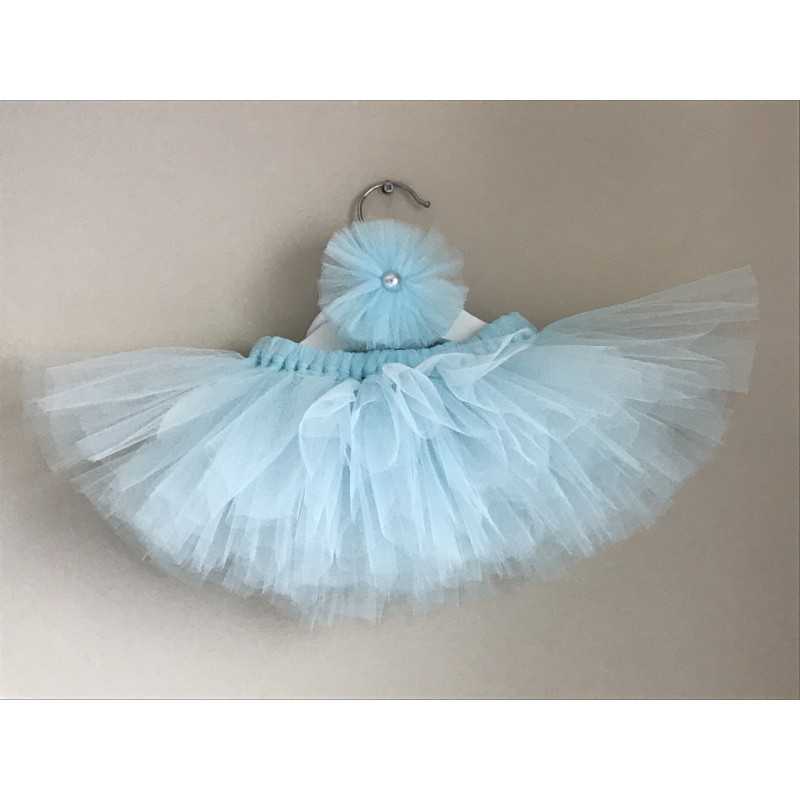 Tutu skirt and headband set Light Blue