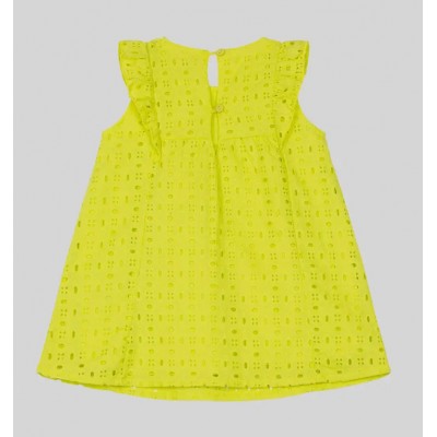 Baby Girl | Woven Dress Lime 2