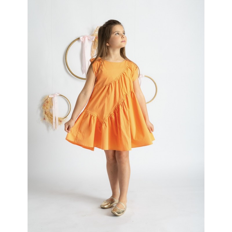 Girl | Knitted Dress Orange