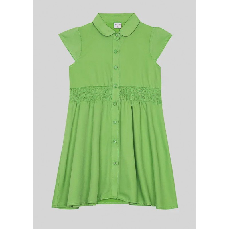 Girl | Woven Dress Green