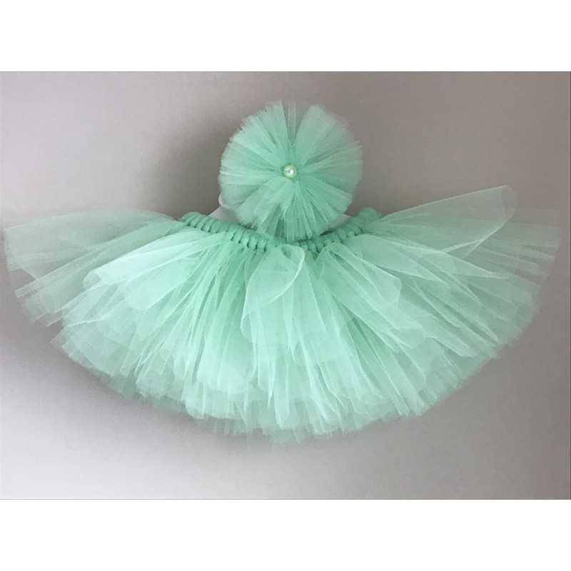 Tutu skirt and headband set Mint Green