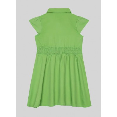 Girl | Woven Dress Green 2