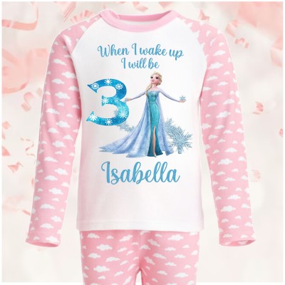 Personalised Birthday Pjs Elsa