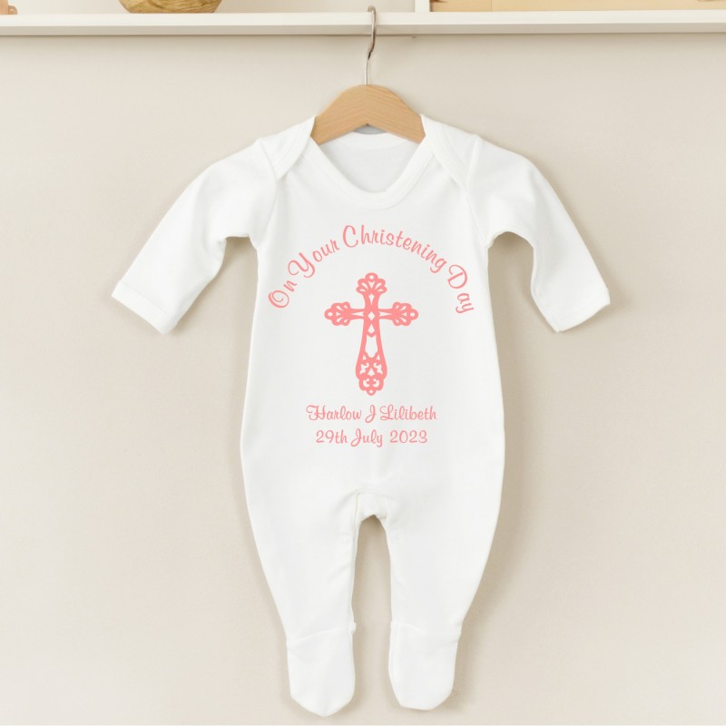 Personalised Christening Baby grow...