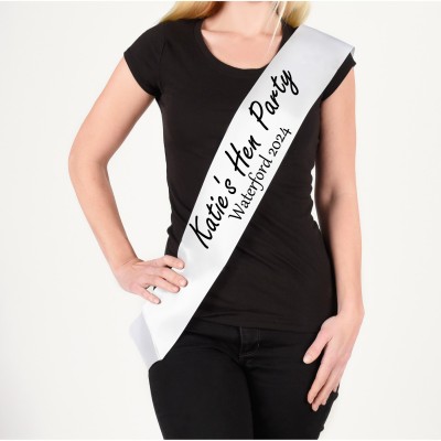 Personalised Hen Party Sash