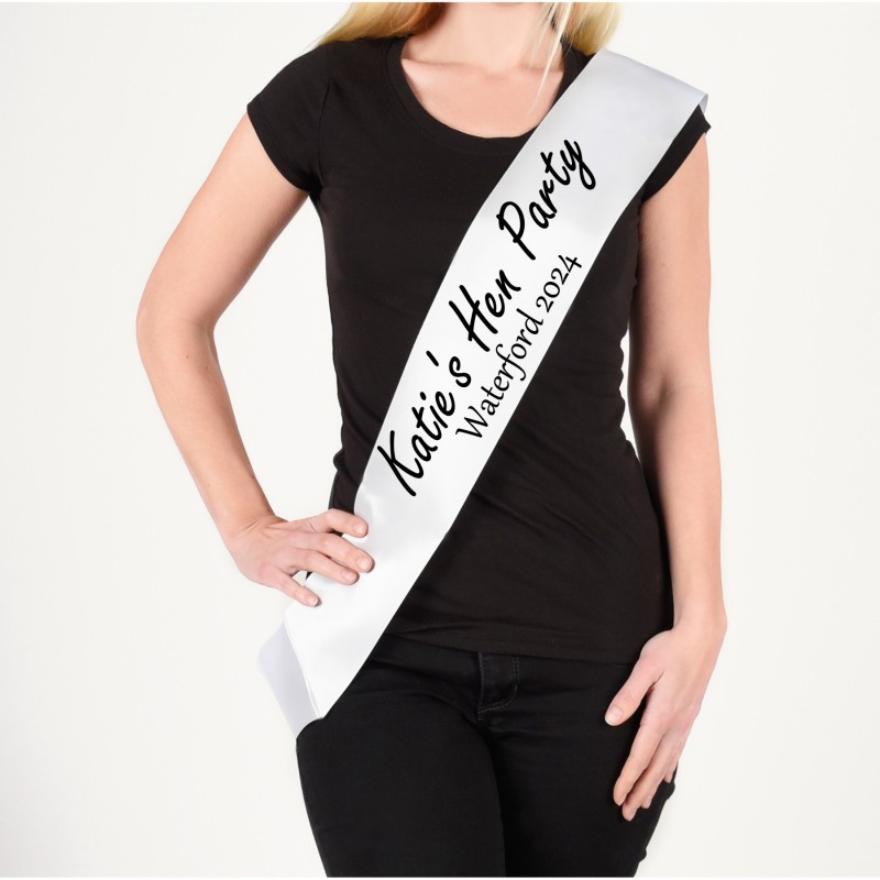 Personalised Hen Party Sash