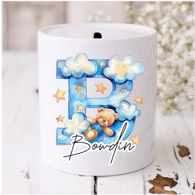 Personalised Money Box Blue...