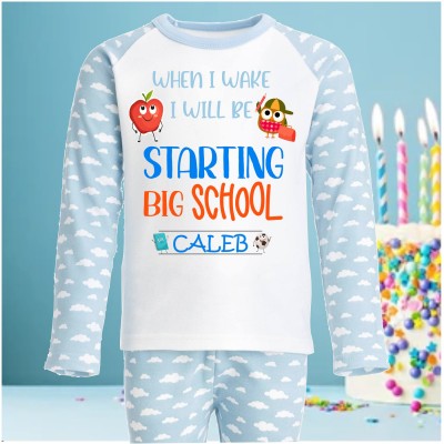 Personalised Pjs Big School