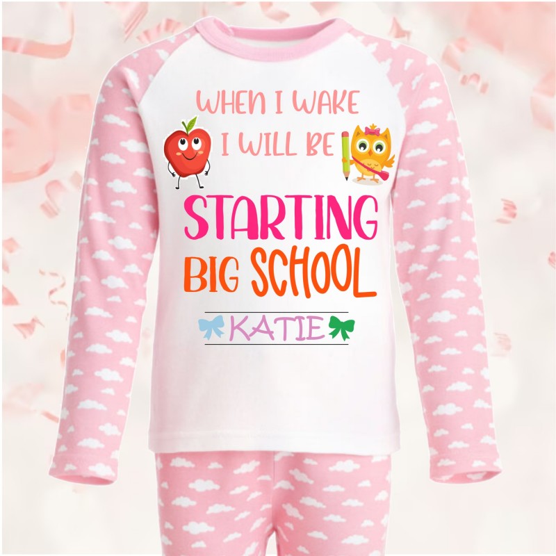 Personalised 'Big School' Pjs