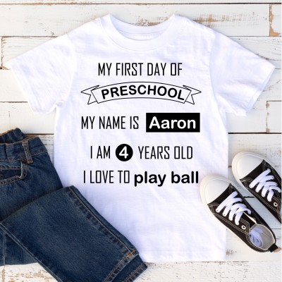 Personalised T-shirt 'First...