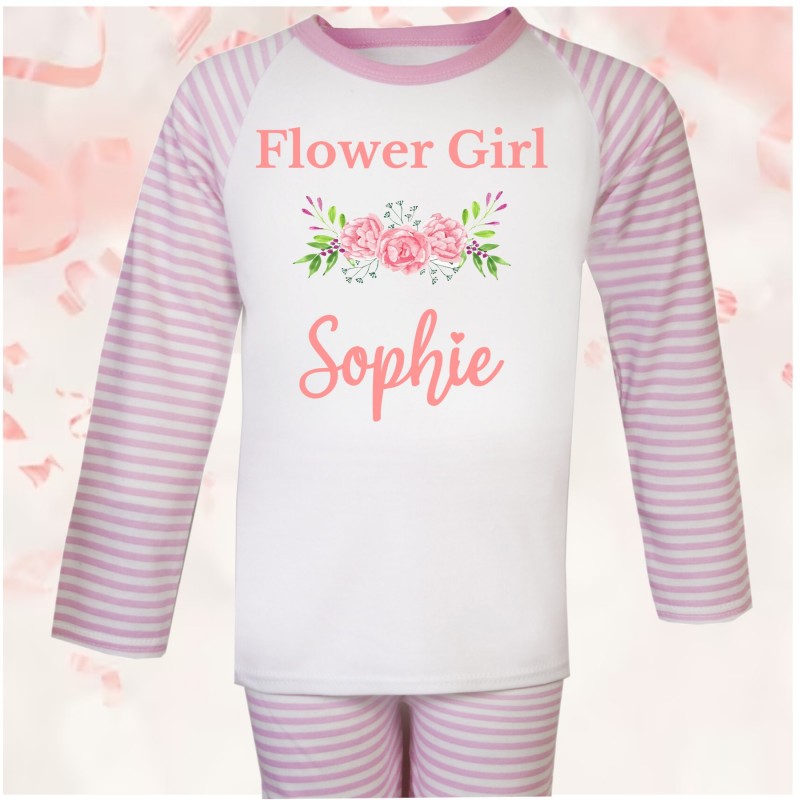 Personalised Flower Girl pj