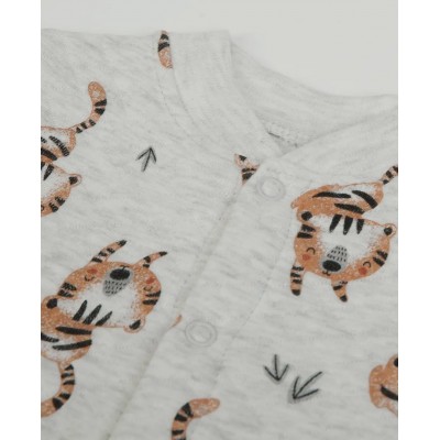 Quilted Babygrow Grey 2